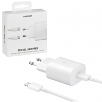 Punjač Samsung EP-TA800XWEGWW, 25W Fast Charge USB-C s odvojivim kablom, bijeli
