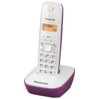 Telefon bežični, Panasonic, KX-TG1611FXF,  LED display, bijelo/ljubičasti