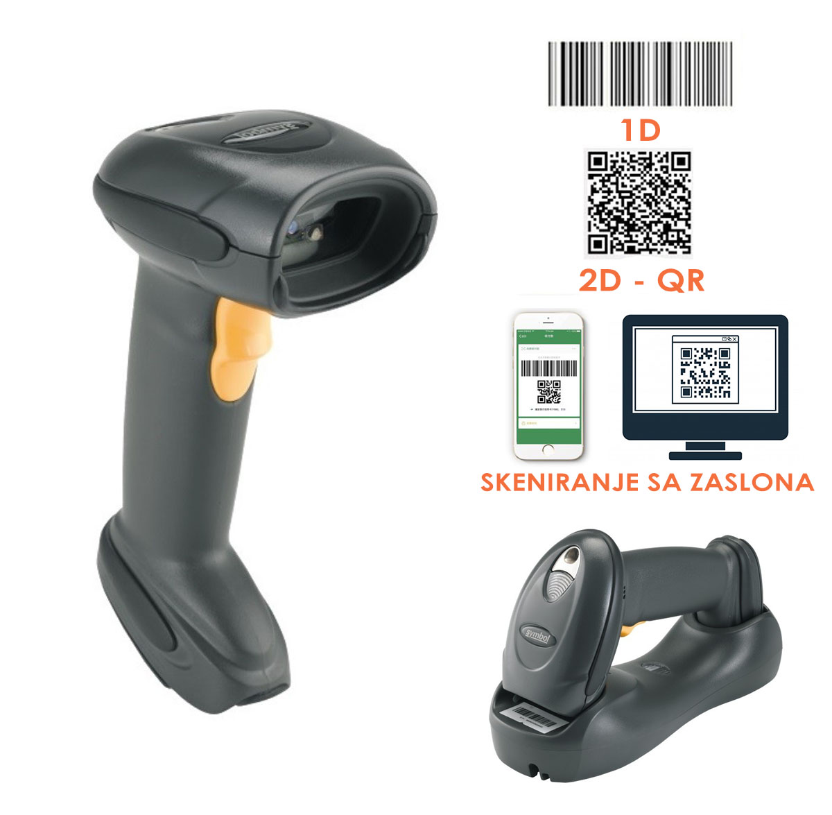 Symbol DS6878 - 2D bežični barcode skener