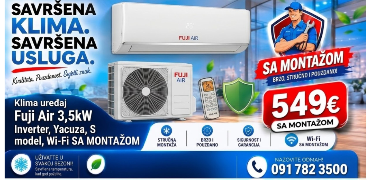 Fuji air sa montazom
