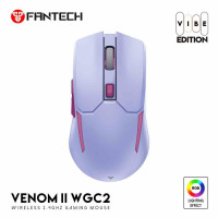 MIŠ GAMING BEŽIČNI FANTECH 4000 DPI VENOM II WGC2-PE VIBE LJUBIČASTI