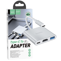 Konverter hoco HB14 Easy use, USB type C na USB3.0/HDMI/PD