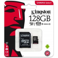 Kingston Canvas Select 128GB Micro SDXC Class-10 Micro-SD memorijska kartica (SDCS/128GB)