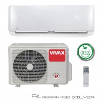 Klima uređaj Vivax R+ Design ACP-12CH35AERI+, 3.5kW, 3D Inverter, Ionizator, mogućnost WiFi - silver