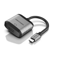 ADAPTER KONVERTER TIP C MUŠKI NA HDMI ŽENSKI 4K VENTION 0.15 m TDAHB ALU