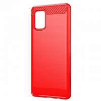 Maskica za Samsung Galaxy A12 Karbon Crvena