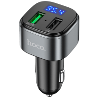 FM Transmitter, E67, hoco. Bluetooth, 12/24 V, USB QC 18W