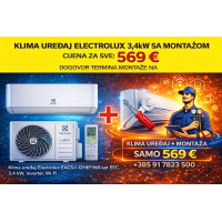 Klima uređaj Electrolux EACS/I-12HEF/N8/set EEC, 3,4 kW, inverter, Wi-Fi SA MONTAŽOM
