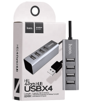 Konverter HUB USB2. to 4 x USB2.0, hoco, HB1 Za Windows, Mac OS, Linux, Android 