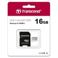 Memorijska kartica Transcend microSD 16GB HC Class 10 UHS-I 300S