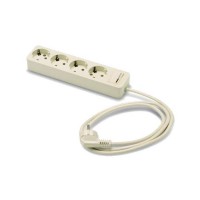 Famatel Produžni kabel 4 utičnice, 1.5m, prekidač, bijeli, 1.5mm² - 2628-PK4/1.5