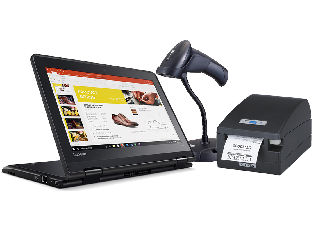 POS blagajna MINI TOUCH (Lenovo Yoga 11e, POS pisač novi, barkod čitač)